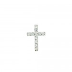 White Cross-shaped Titanium Earrings