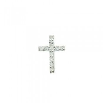 White Cross-shaped Titanium Earrings