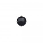 Beautiful Black Spherical Titanium Earrings