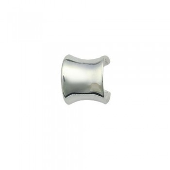 Fashion Curved White Titanium Earrings 