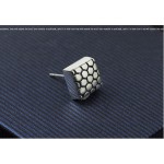 Popular Honeycomb-shaped Titanium Earrings