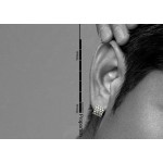 Popular Honeycomb-shaped Titanium Earrings