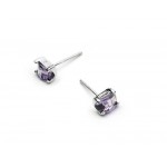 Gorgeous Purple Titanium Earrings