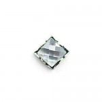 Pure White Square Titanium Earrings 