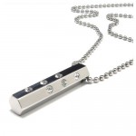 Fashion Mens Gift Titanium diamond necklace pendant 05051