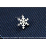 Lovely Snowflake-shaped Titanium Earrings