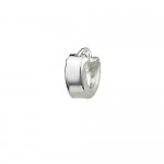 Popular Silver Round  Titanium Earrings 