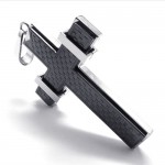 Fashion Cross Titanium Pendant (Black) 18794