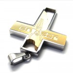 Jesus Cross Titanium Pendant (Golden) 18797