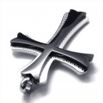 New Style Cross Titanium Pendant (Black) 18811