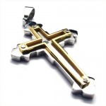 Fashion Cross Titanium Pendant (Gloden) 18814