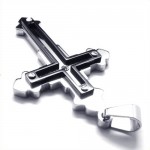 Fashion Cross Titanium Pendant (Black) 18816