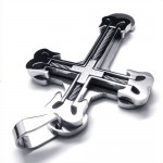 Fashion Sport Cross Titanium Pendant (Silver) 18990