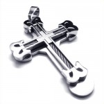 Fashion Sport Cross Titanium Pendant (Silver) 18990