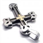 Fashion Sport Cross Titanium Pendant (Golden) 18991