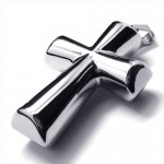 Fashion column Cross Titanium Pendant (Silver) 18992