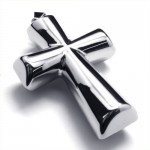 Fashion column Cross Titanium Pendant (Silver) 18992