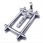 Fashion Jesus Cross Titanium Pendant 17435