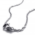 15.4 inch Titanium Hollow-out Necklace 18665