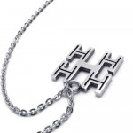 15.7 inch Titanium Silver Chains Necklace 18702