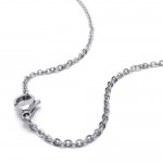 15.7 inch Titanium Silver Fashionable Necklace 18705