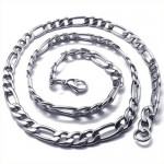 22.4 inch Titanium Silver Simple Necklace 18864