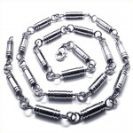 21.7 inch Titanium Cylinder Necklace 18931