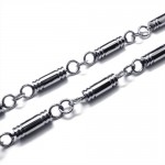 21.7 inch Titanium Cylinder Necklace 18931