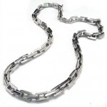 20.1 inch Titanium Slubby Chain Necklace 8076