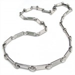 20.1 inch Titanium Slubby Chain Necklace 8082
