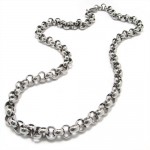 20.1 inch Titanium Ring Casing Ring Necklace 8085