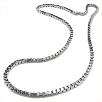 20.1 inch Titanium Silver Tightened Necklace 8092