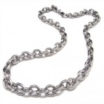 20.1 inch Titanium Ring Casing Ring Necklace 8097