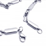 20.1 inch Titanium Silver Smooth Necklace 17343