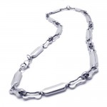 20.1 inch Titanium Silver Smooth Necklace 17343