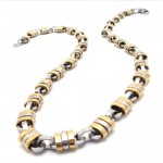 22 inch Titanium Golden Necklace 17344