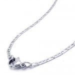 19.7 inch Titanium Silver Fine Necklace 17828