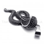 Classical King Cobra Titanium Pendant 20080