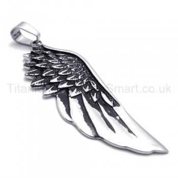 Classical Devil Wing Titanium Pendant 20119