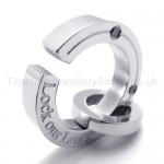 Fracture Ring Silvery Titanium Pendant 20250