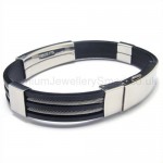 Titanium Scorpion Rubber Bracelet 05567