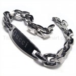 Titanium Guuci Men's Box Link Bracelet 08110