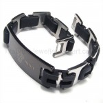 Titanium Versace Logo Double H-Link Bracelet 08132