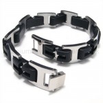 Titanium Double H-Link Men's Bracelet 11572
