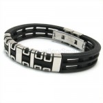 New Stylish Titanium and Rubber Bracelet 13385