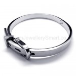 Stylish Polished Titanium Bracelet 17008