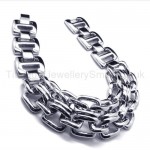 Titanium Square Ring Interlocking Lovers Bracelet For Women 17515