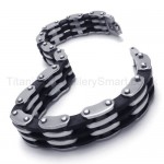 Titanium Seven Layer Two-Tone Bracelet 18040