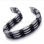 Titanium Seven Layer Two-Tone Bracelet 18040