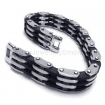 Titanium Seven Layer Two-Tone Bracelet 18040